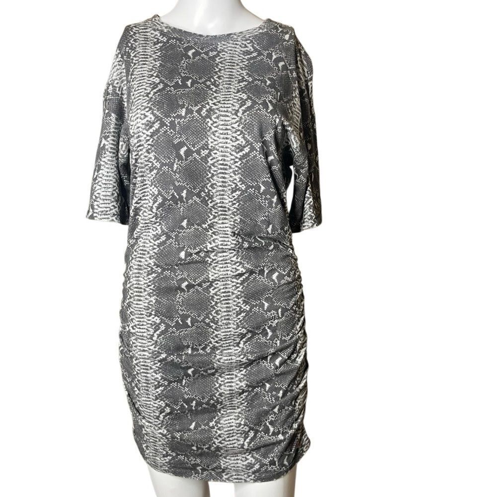 Philanthropy Gray Snake Print Dress Size Small